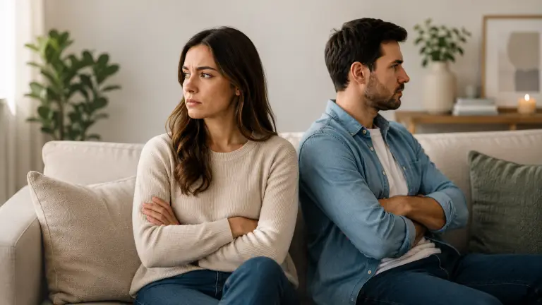 tense couple